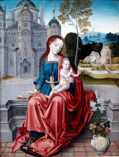 Jungfru och barn, detalj, 1520-30 av Unknown