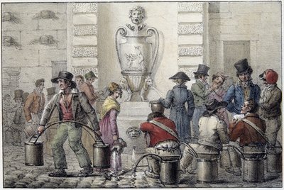 Vattenbärare vid fontänen av Unknown artist