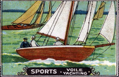 Vattensport: segling. av Unknown Artist