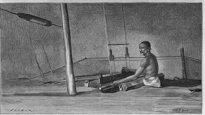 Vävning i Indien: Väverens metier. av Unknown artist