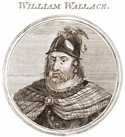 William Wallace. Skotsk kock 1270-1305. Gravyr 1800-talet av Unknown artist