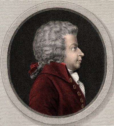 Wolfgang Amadeus Mozart 1756-1791 - gravyr - 1800-talet av Unknown artist