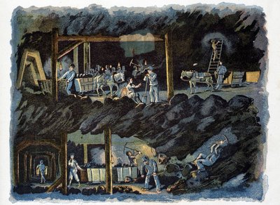 Jobba i kolgruvan av Unknown artist