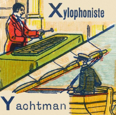 X: Xylophonist Y: Yachtman av Unknown artist