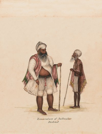 ?Zemendars of Jullundur District?, 1850 circa av Unknown