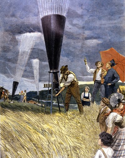 tunna mot hagel från vinodlarna i Italien 1899. av Unknown artist