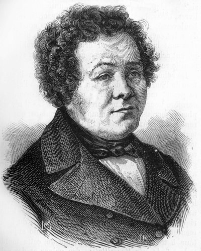porträtt av Adolphe Crémieux (1796-1880), fransk politiker. av Unknown artist