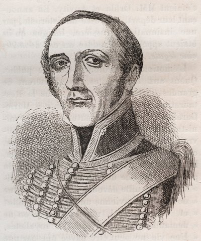porträtt av Armand Francois Bon Claude, jarl av Bricqueville av Unknown