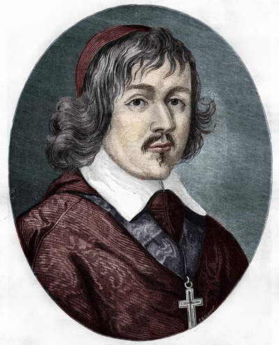 porträtt av kardinal de Retz (Jean Francois Paul de Gondi (Jean-Francois-Paul de Gondy) (1614-1679), coadjutor av Paris Archeveque, fransk författare och politiker. av Unknown artist