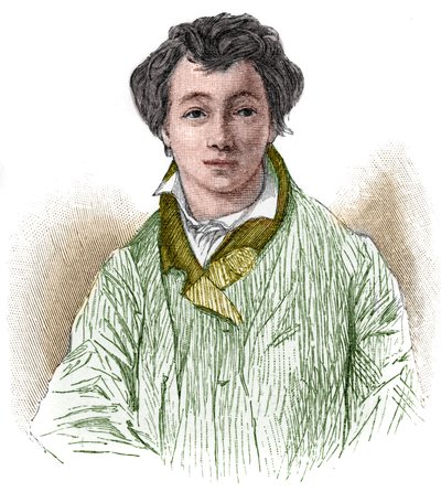 porträtt av Christian Johann Heinrich Heine (1797-1856), tysk poet och journalist. av Unknown artist