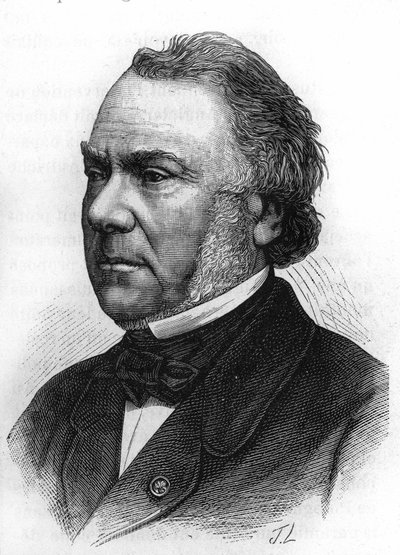 porträtt av Claude - Alphonse Delangle. 1797-1869 fransk magistrat och minister. av Unknown artist