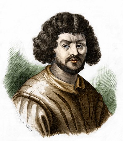 porträtt av Claude Gellee, kallad Lorrain (1600-1682) fransk målare. av Unknown artist