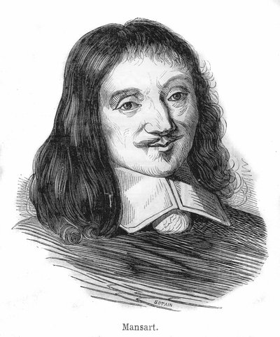 porträtt av François Mansart (1598-1666), fransk arkitekt. av Unknown artist