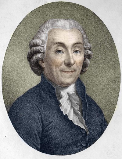 porträtt av Gabriel Bonnot de Mably. Fransk moralist, historiker och ekonom (1709 till 1785). av Unknown artist