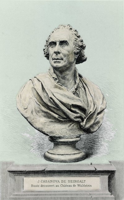 porträtt av Giovanni Giacomo Casanova (1725-1798), italiensk äventyrare och författare. av Unknown artist