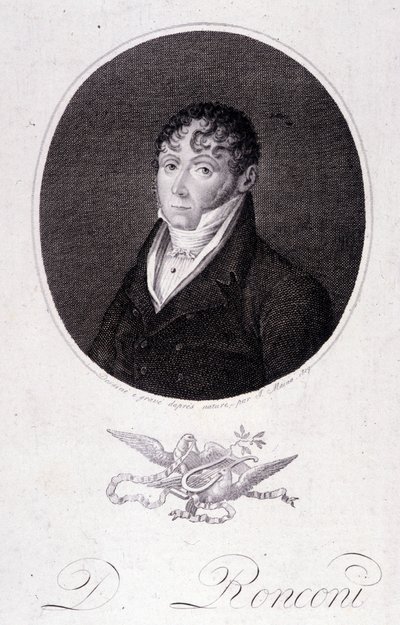 porträtt av den italienska tenoren Domenico RONCONI av Unknown artist