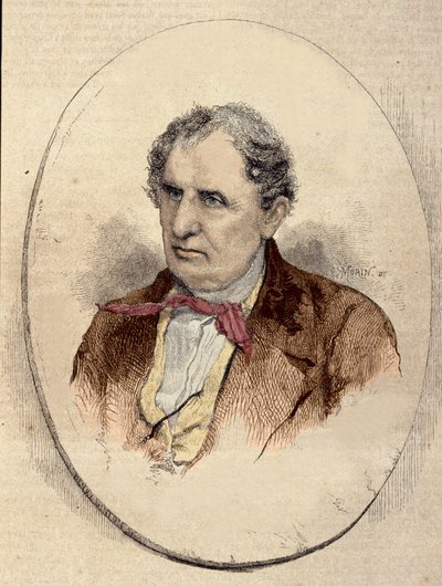 porträtt av James Fenimore Cooper (1789-1851), amerikansk författare. av Unknown artist