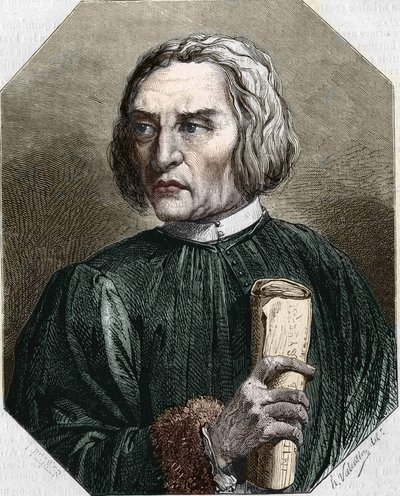 porträtt av Jean de Gerson. Fransk teolog (1363 till 1429). av Unknown artist