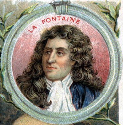 porträtt av Jean de La Fontaine. Fransk författare (1621 1695). av Unknown artist