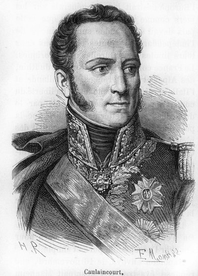 porträtt av Le Marquis de Caulaincourt (1773-1827), hertig av Vicenza, fransk general och diplomat. av Unknown artist