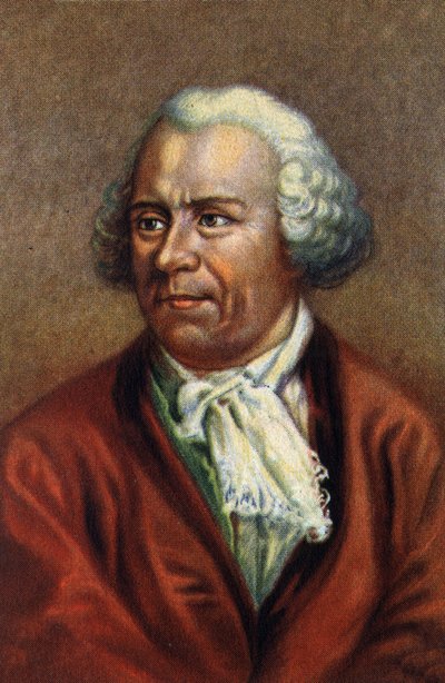 porträtt av Leonhard Euler Schweizisk matematiker. av Unknown Artist