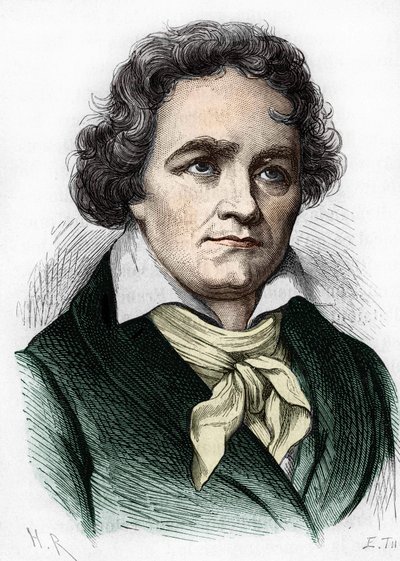 porträtt av Ludwig van Beethoven. Tysk kompositör (1770 till 1827). av Unknown artist
