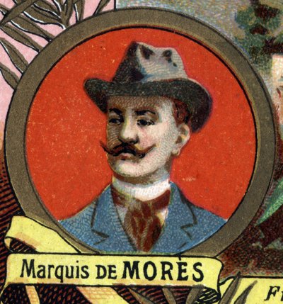 porträtt av markisen de Mores av Unknown artist