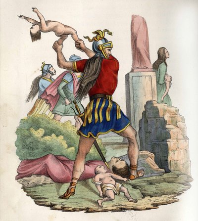 vandalerna intog Kartago 439. i "Ancient and Modern Algeria"" av Léon Galibert. Italiensk upplaga i 1846 färg. av Unknown artist