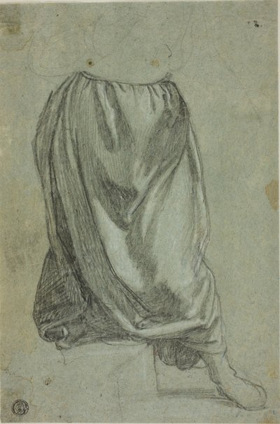 Draperi Sketch av Unknown Florentine