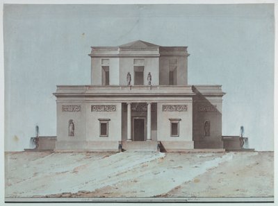 Höjd av en lantlig villa av Unknown, Italian