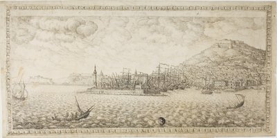 Napolis hamn av Unknown Italian