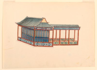 Ritning, Chinoiserie-paviljongen, 1815-22 av Unknown artistUnknown artist