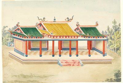 Ritning, Chinoiserie-paviljongen, 1815-22 av Unknown artistUnknown artist