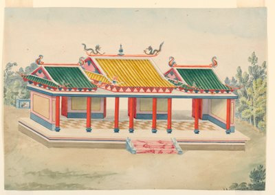 Ritning, Chinoiserie-paviljongen, 1815-22 av Unknown artistUnknown artist