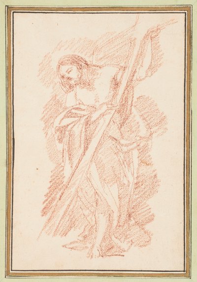 Teckning, Kristus stående, ca 1759-70 av Unknown artistUnknown artist