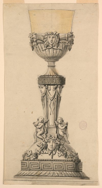 Teckning, Förslag till kalk, 1800-1830 av Unknown artistUnknown artist
