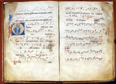 Missal från 1300-talet av ambrosisk liturgi. Arkiv för kapitlet av St. Ambrose, Milano av Unknown artist
