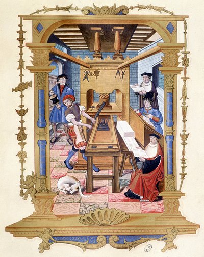 1400-talstryckpress - 1800-talsfaksimil av Unknown artist