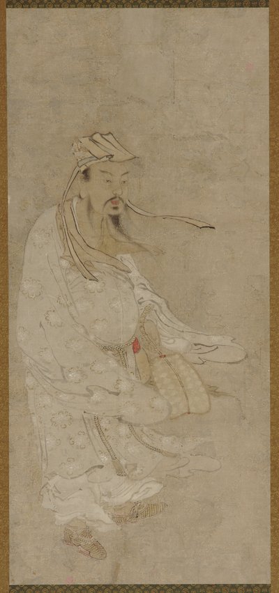 En kines som står i en hård vind av Unknown artist