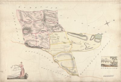 En samling undersökningar av Scottish Estates of Earl of Selkirk: Little Stockartown and Jurdiland av Unknown artist