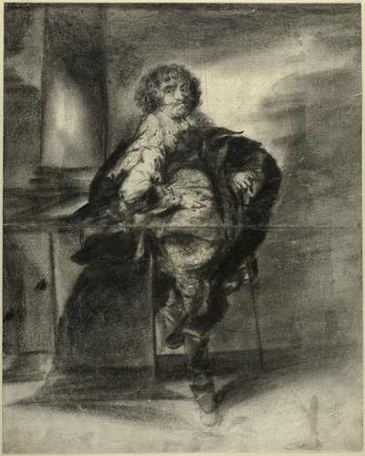En man i 1600-talsdräkt av Unknown artist