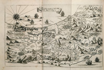 En karta över landet och staden Panama. Del. 3 : kap : 5. (gravyr) av Unknown artist