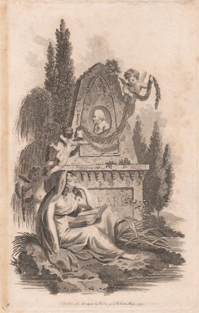 Ett minnesmärke över Shakespeare av Unknown artist