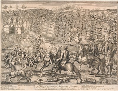 ?En utsikt över slaget vid Culloden i Skottland?, 1746 av Unknown