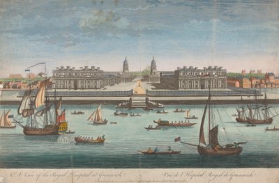 Utsikt över Royal Hospital i Greenwich av Unknown artist
