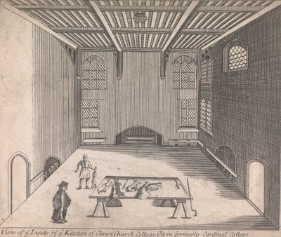 A View of ye Inside of ye Kitchen of Christ Church College, Oxon tidigare Cardinal College; [ej numrerad] (Volym ett) av Unknown artist