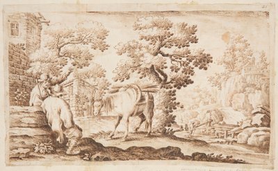 En byscen av Unknown artist