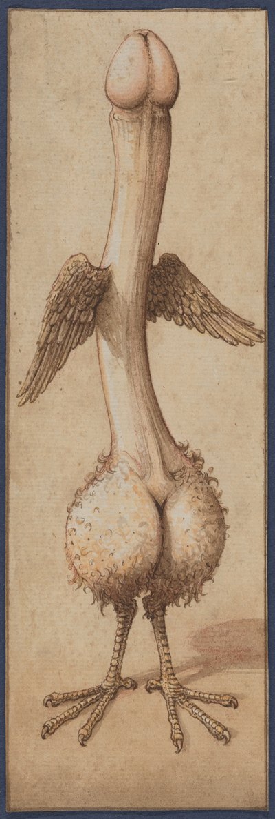 En bevingad fallos i form av en fågel av Unknown artist