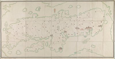 Ett diagram över Japan eller Nipon [MS] av Unknown artist