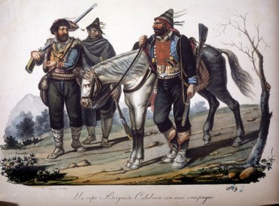 Ett gäng rånare från Kalabrien (Italien). av Unknown artist